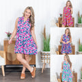 Liz Printed Tiered Dress
