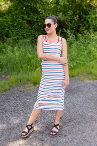 Sail Stripe Terry Dress