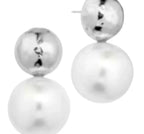 LYLA PEARL AND BALL EARRINGS