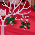 Festive Candy Cane Earring