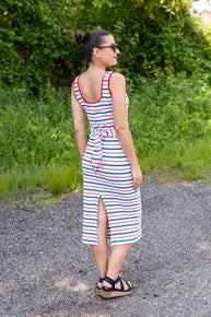 Sail Stripe Terry Dress