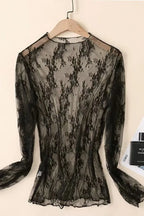 Lace Reverie Sheer Mesh Top