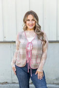 Rosewood Plaid Vest