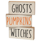 Halloween Words Mini Block
