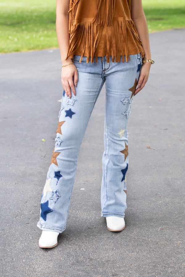 Oli And Hali Star Patchwork Jeans