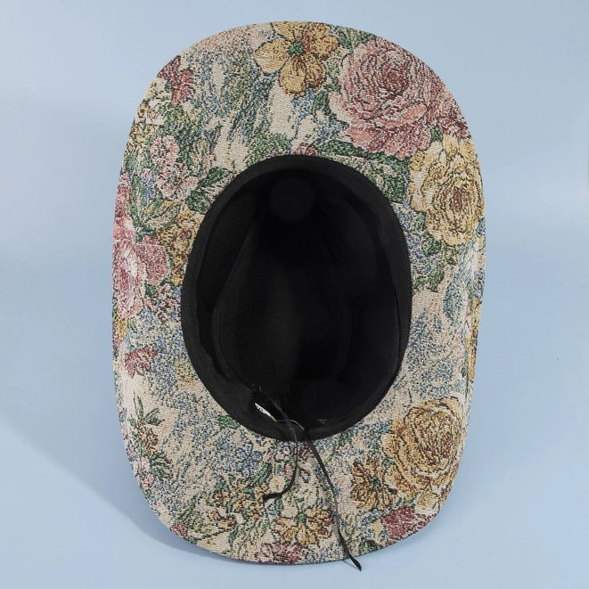 Darlin Embroidered Floral Cowboy Hat