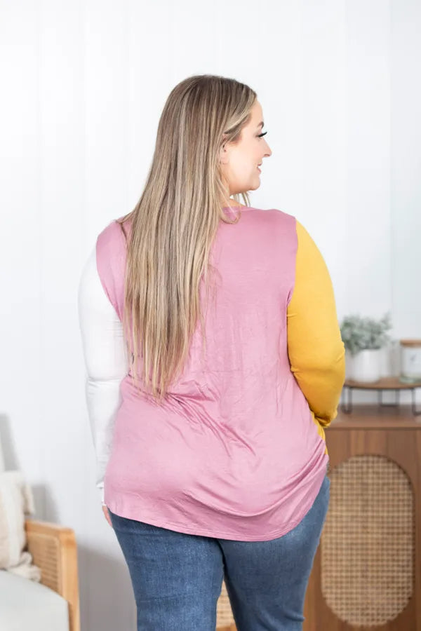 Glow Up Color Block Top