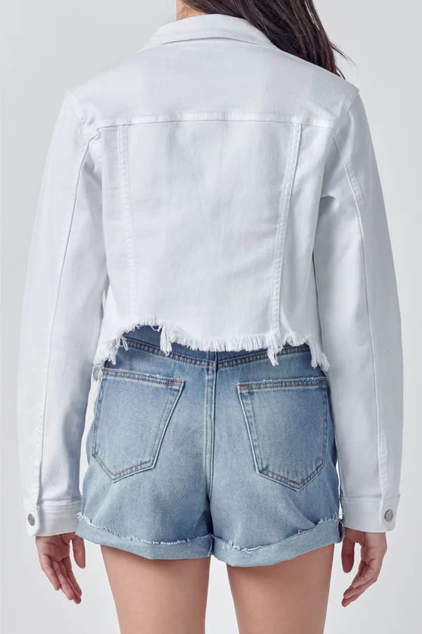 Uneven Balance Cello Denim Jacket