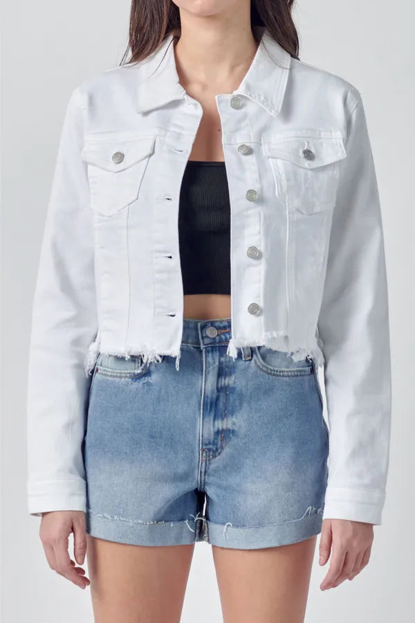 Uneven Balance Cello Denim Jacket
