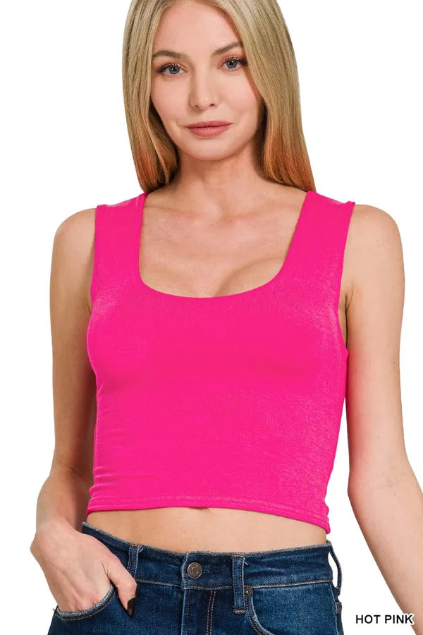Give It A Go Cropped Tank