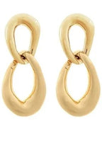 Double Oval Linked Earrings
