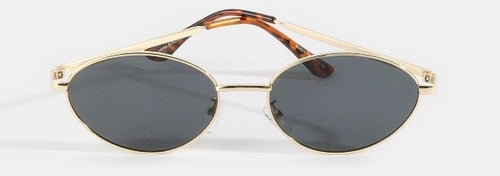 Slim Oval Cat Eye Sunglasses