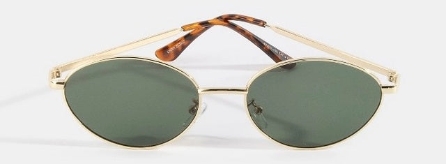 Slim Oval Cat Eye Sunglasses