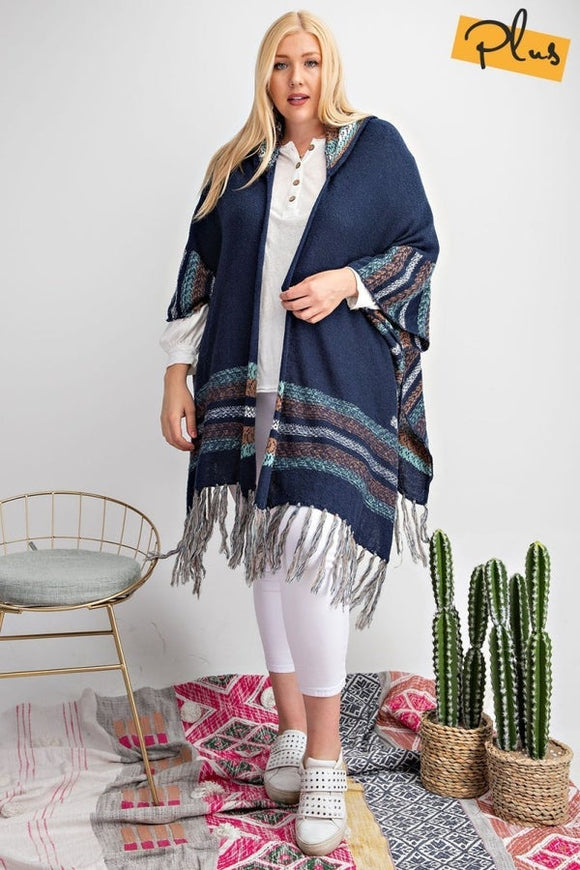 Boho Hooded Cardigan