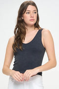 Reversible Stonewashed Ribbed Tank