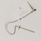 Modern Cross Necklace - WATERPROOF-Necklace-Pretty Simple