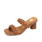 Nimble Heeled Sandal- Almond