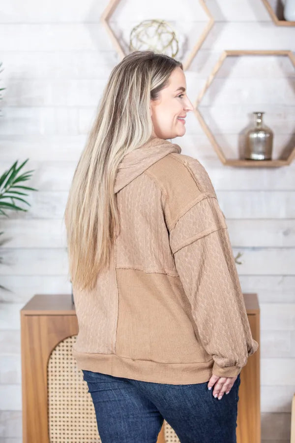 Lets Talk Texture Hooded Top