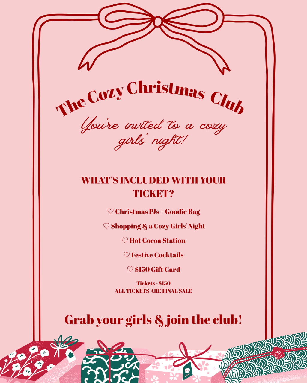 Cozy Christmas Club Entry