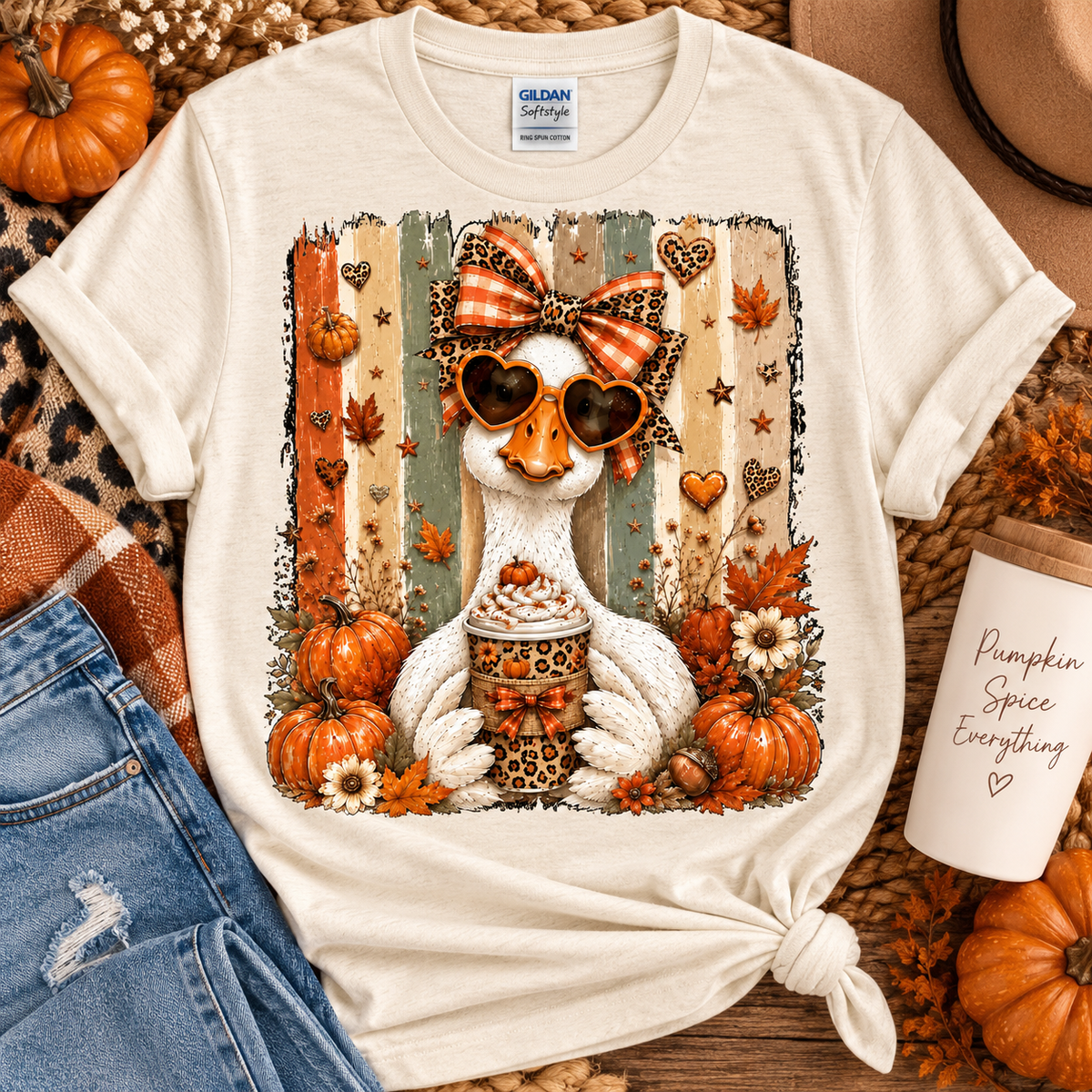 Latte Lovin Goose Graphic Tee