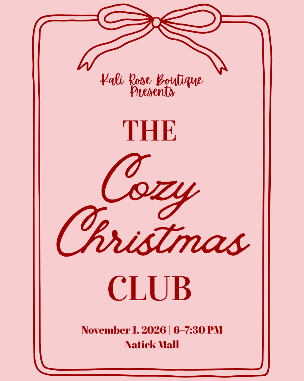 Cozy Christmas Club Entry