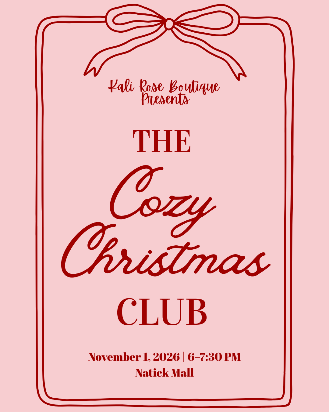 Cozy Christmas Club Entry
