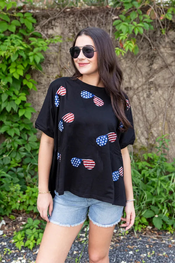 Red White And Cool Top