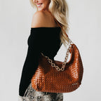 Sienna Slouchy Woven Shoulder Bag-Crossbody Bag-Pretty Simple