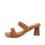 Nimble Heeled Sandal- Almond