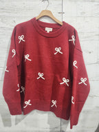 Holiday Wrapped Bow Sweater