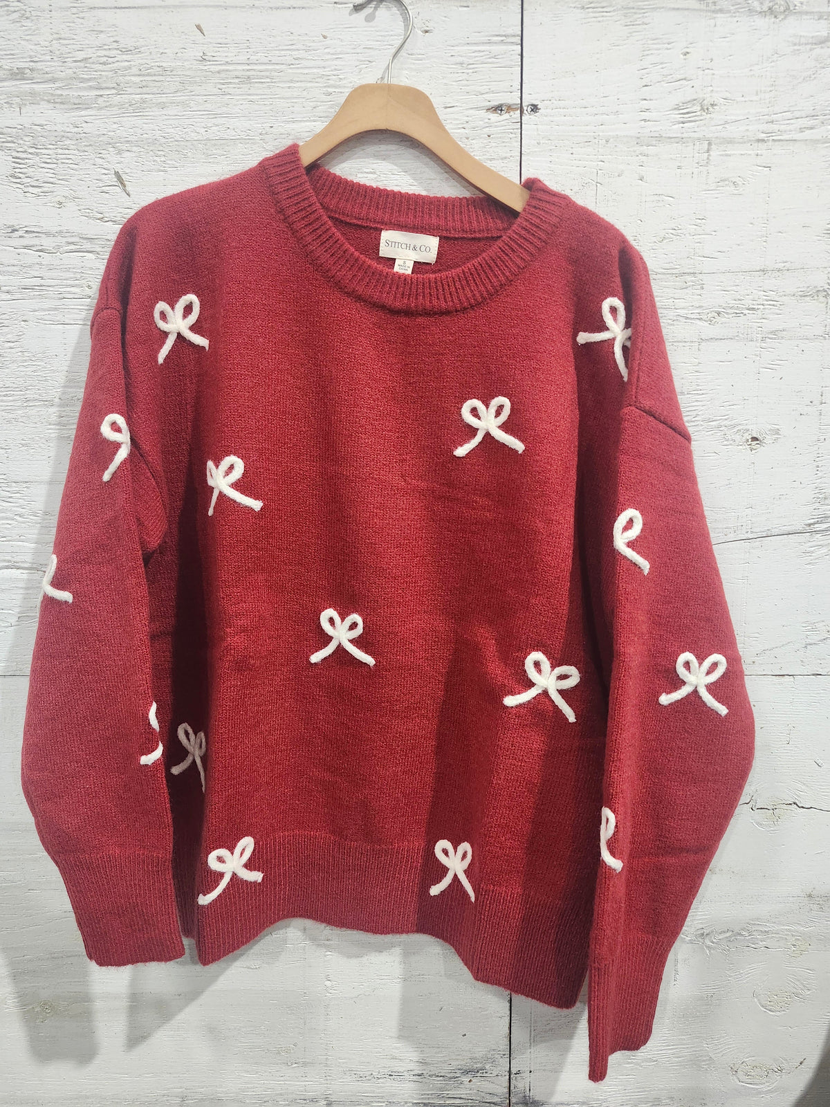 Holiday Wrapped Bow Sweater