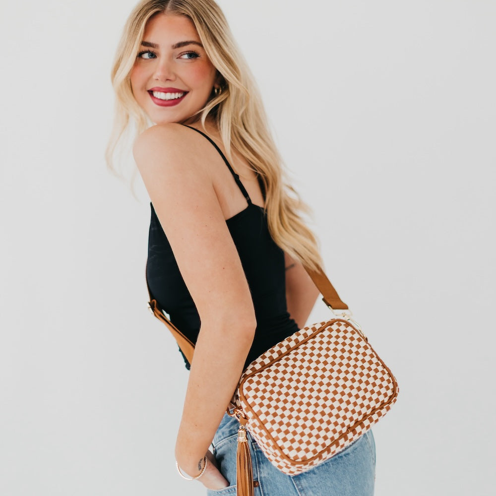 Woven Willow Camera Crossbody Bag Wholesale-Crossbody Bag-Pretty Simple